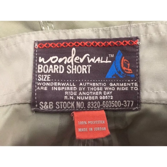 WONDERWALL Green Plaid Board Shorts - Picture 4 of 5